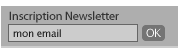 Inscription Newsletter