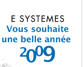 E SYSTEMES vous souhaite une belle annee 2009