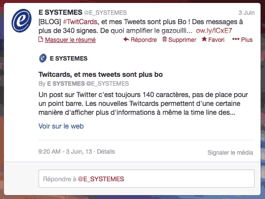 E SYSTEMES sur Twitter