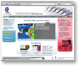 E SYSTEMES Création de sites web, développement de CR-Rom interactif et de systemes de gestion FileMaker Pro